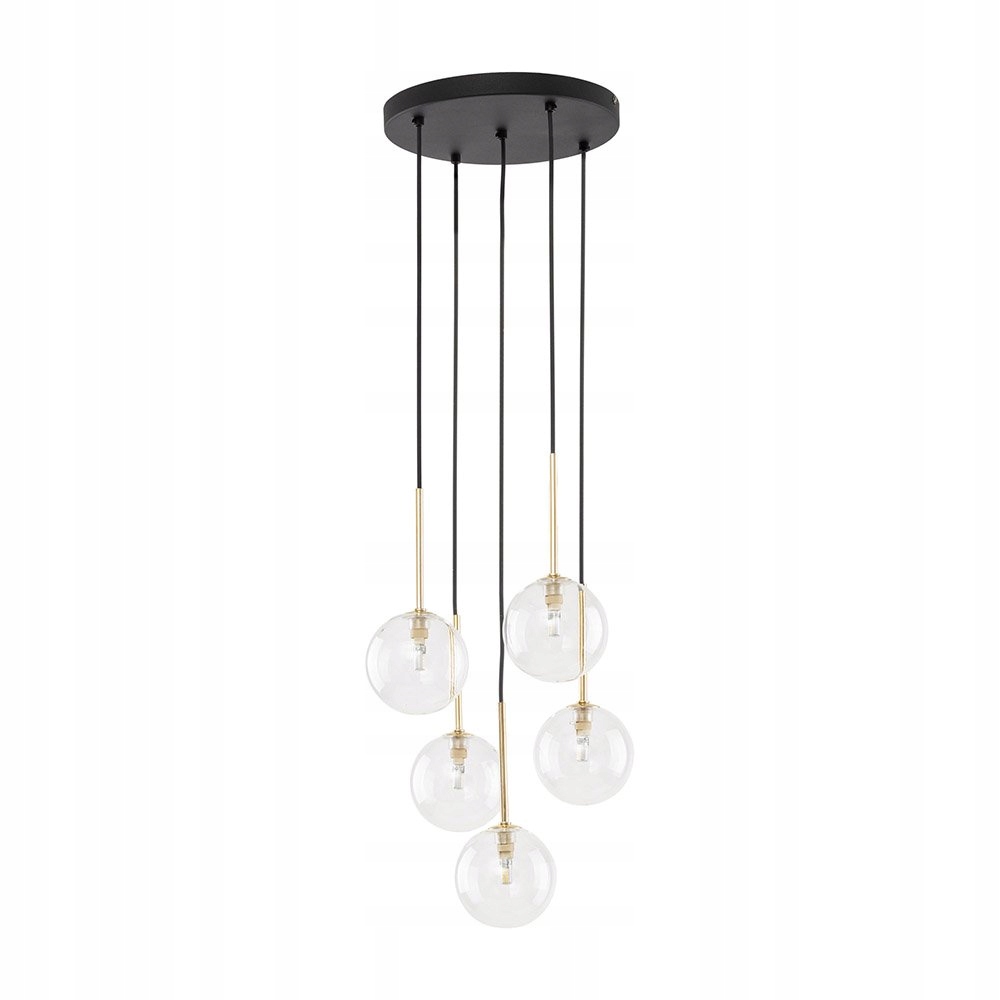 Závesná lampa Nilos čierno-zlatá Tk Lighting 5943