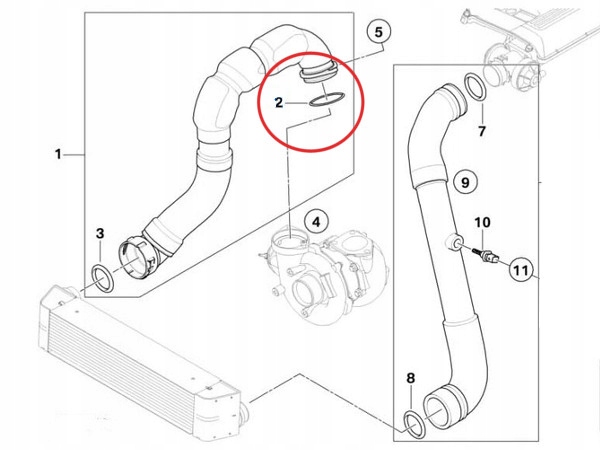 ПРОКЛАДКА ТУРБИНЫ ТУРБО BMW M57N M57N2 2.5D 3.0D фото 5