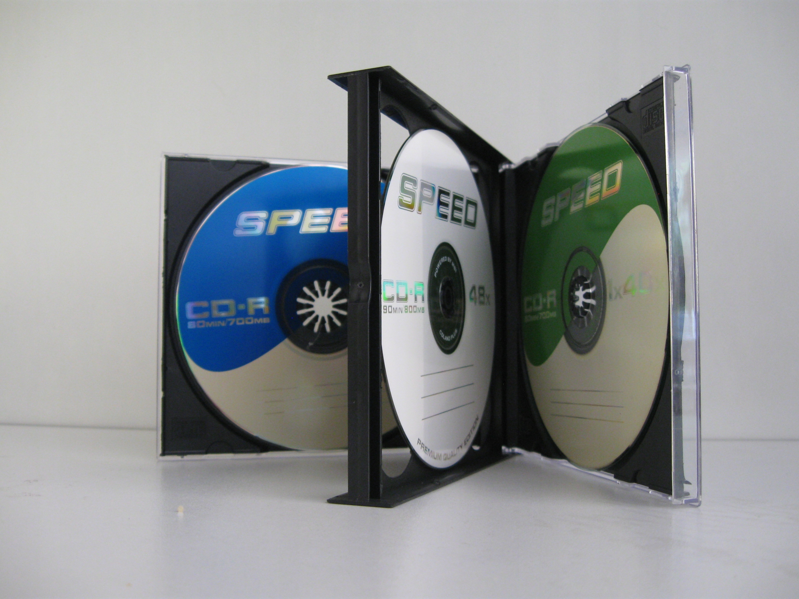 Krabice na CD x 3 standardní černé 50 kusů