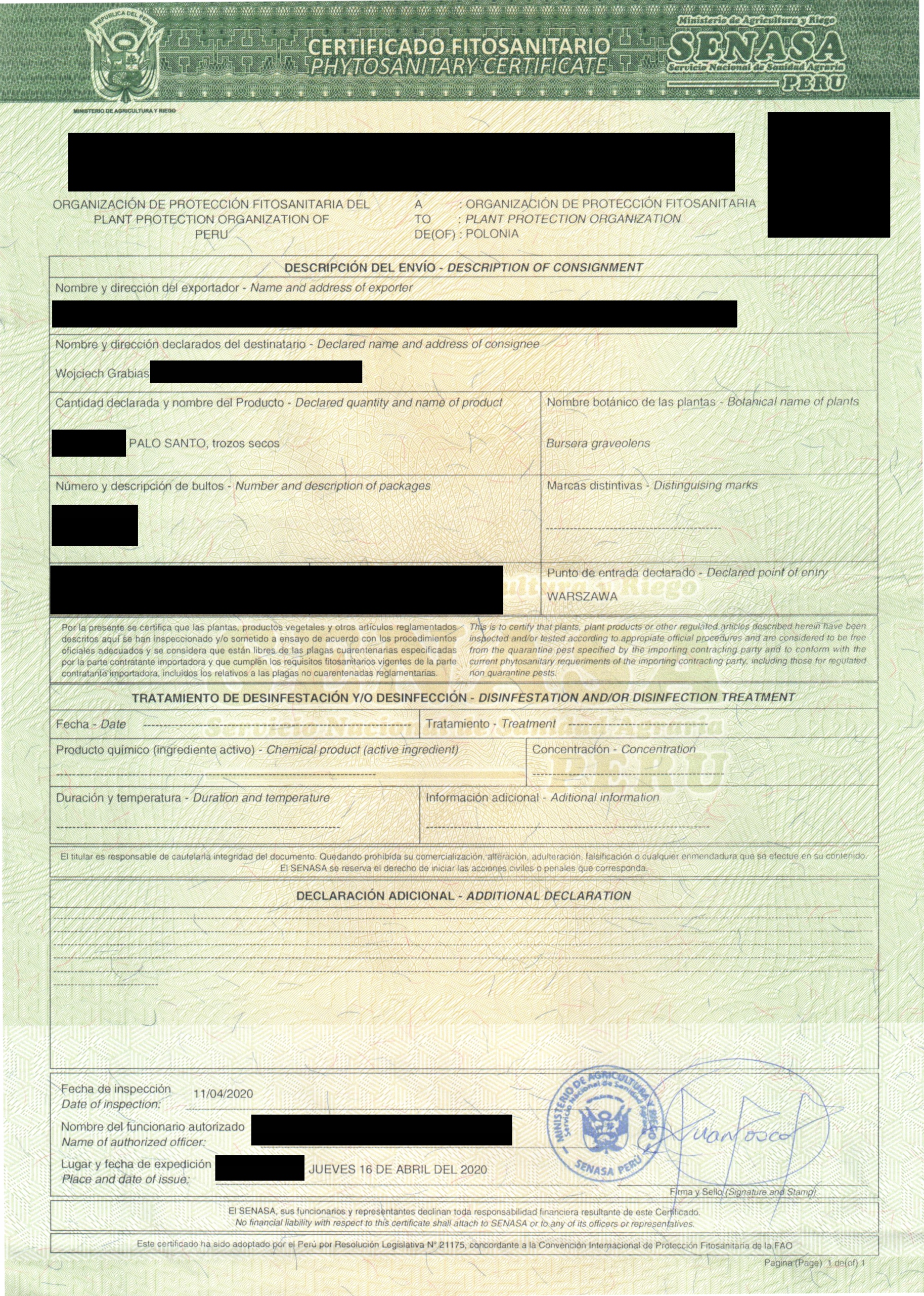 Palo Santo 100g, kadzidło, I gatunek Marka inna