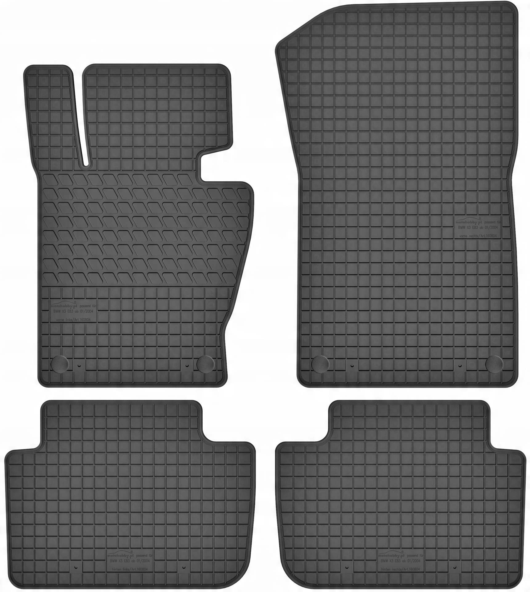 

Bmw X3 E83 2004-2010 Dywaniki gumowe