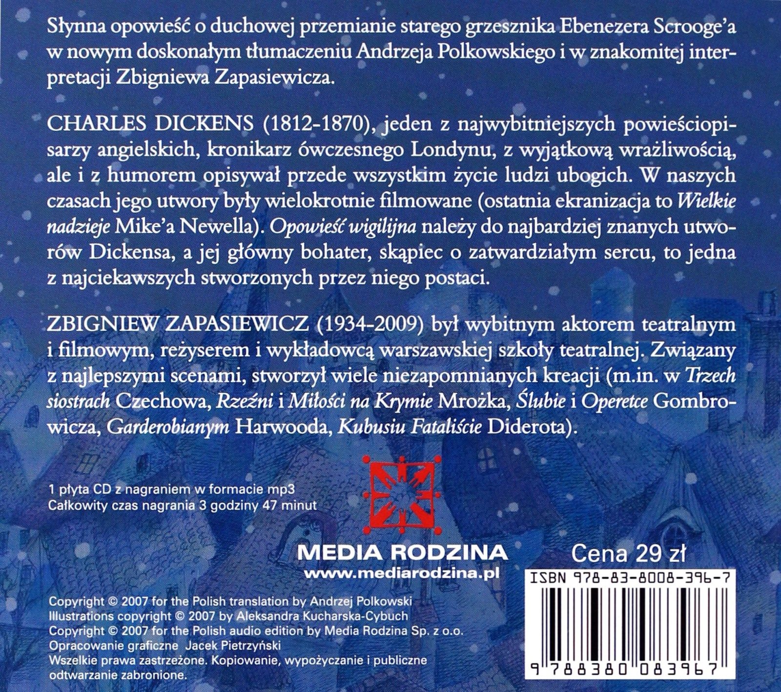 OPOWIEŚĆ WIGILIJNA - CHARLES DICKENS [AUDIOBOOK] Stan opakowania oryginalne
