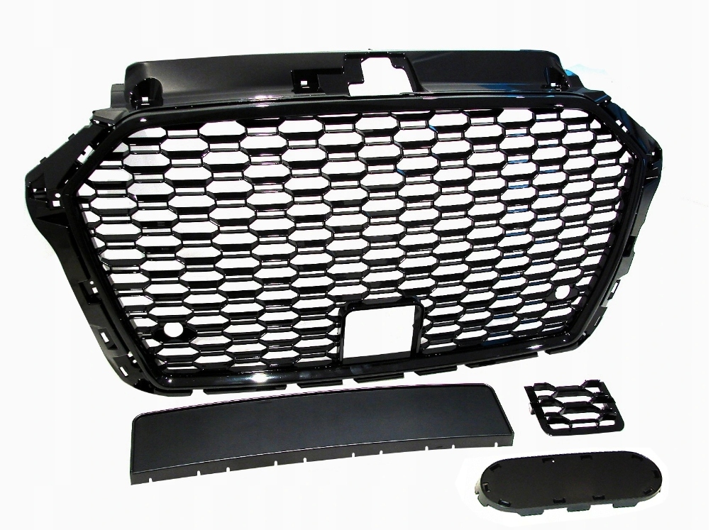 Grill Audi A3 8V LIFT 17 RSlook black polysk PDC