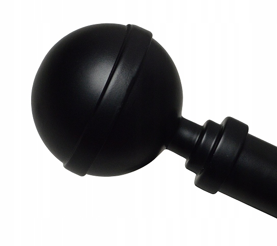 ZAKOŃCZENIE KULA MAX ZAŚLEPKA DO KARNISZA Ø25mm CZARNY MAT BIAŁY MAT