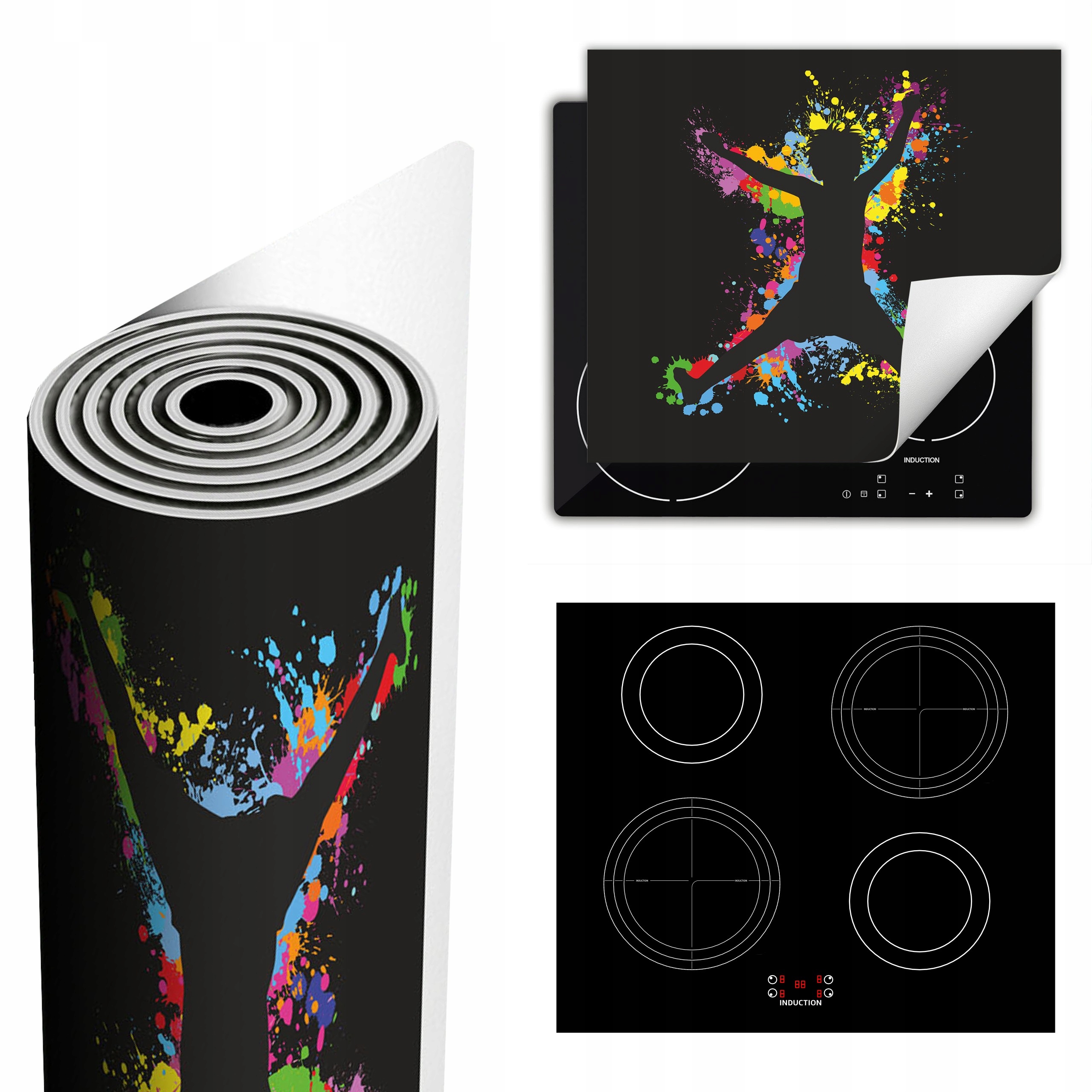 Ochranná Podložka Na Sporák Má Více Místa 60x52, barevná