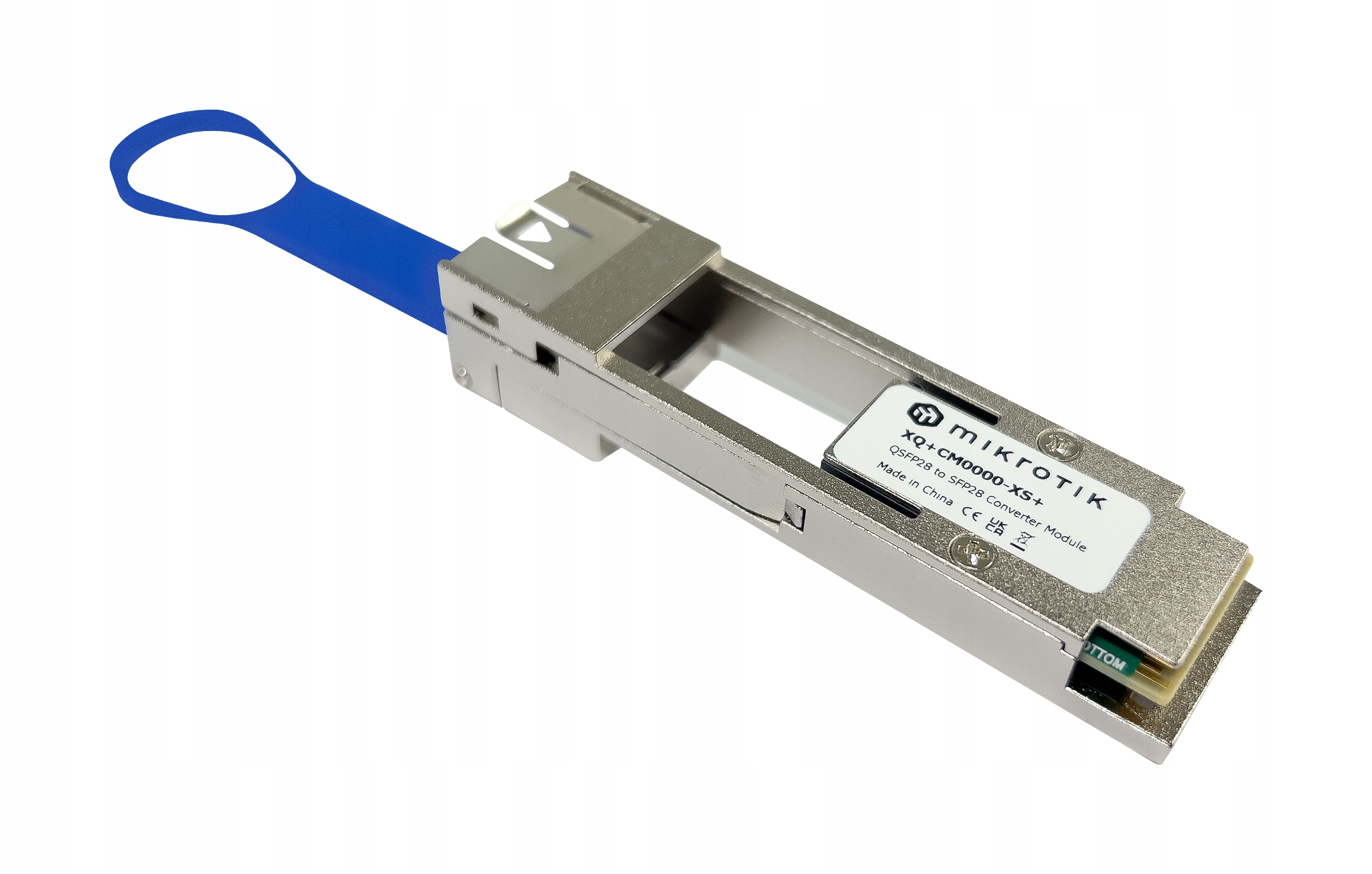 MikroTik XQ+CM0000-XS+ konwerter QSFP28 na SFP28, 25G/10G/1G na 100G/40G