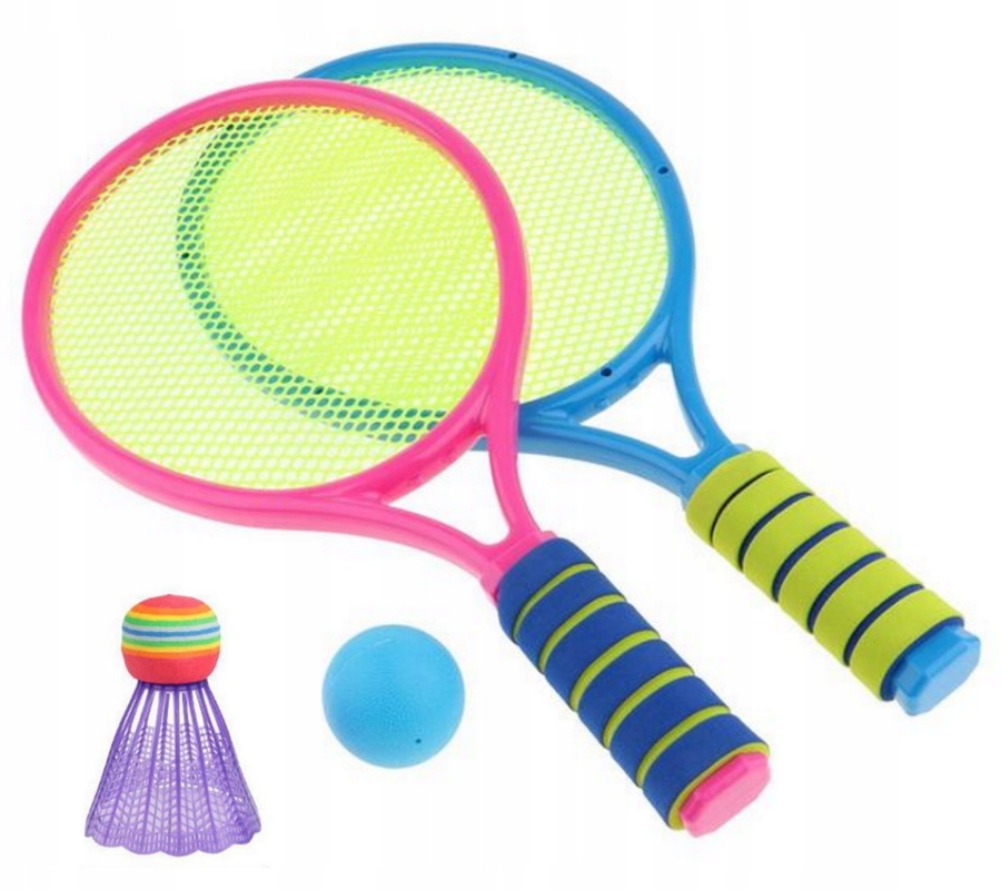 PLAŻOWE RAKIETKI DO TENISA + LOTKA I PIŁKA BADMINTON Model badminton plażowy