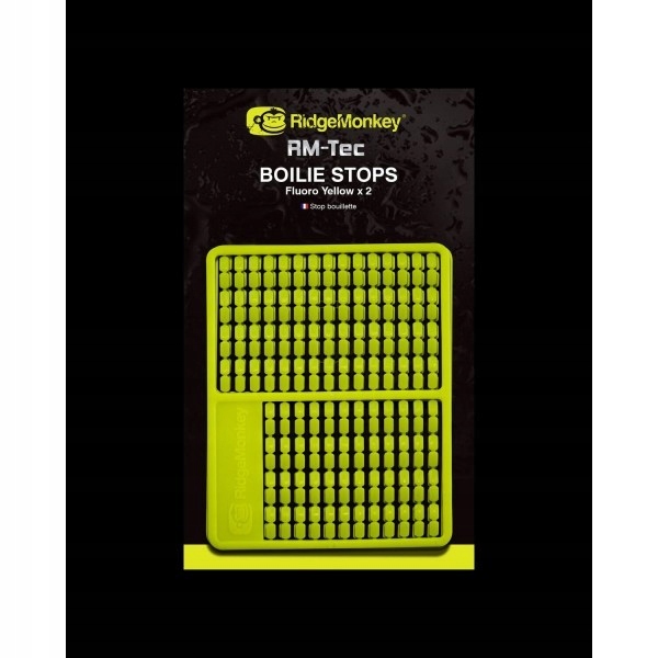 Stopery Boilie stops Fluoro Yellow Ridgemonkey