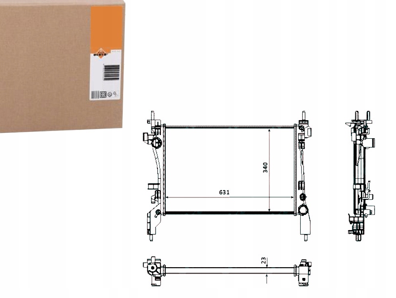 NRF CHŁODNICA SILNIKA NRF, 53934