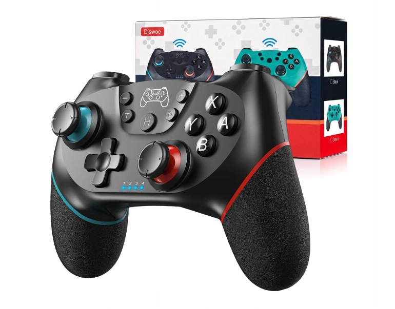Bezprzewodowy Pad do Konsoli Nintendo Switch/Lite/OLED Diswoe SW-01 Czarny