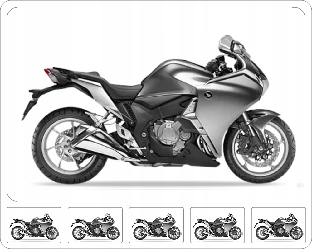 Samolepky Na Motocykl Juula Pro Honda Vfr 1200 F 2010-2015 Stříbrné NHA14