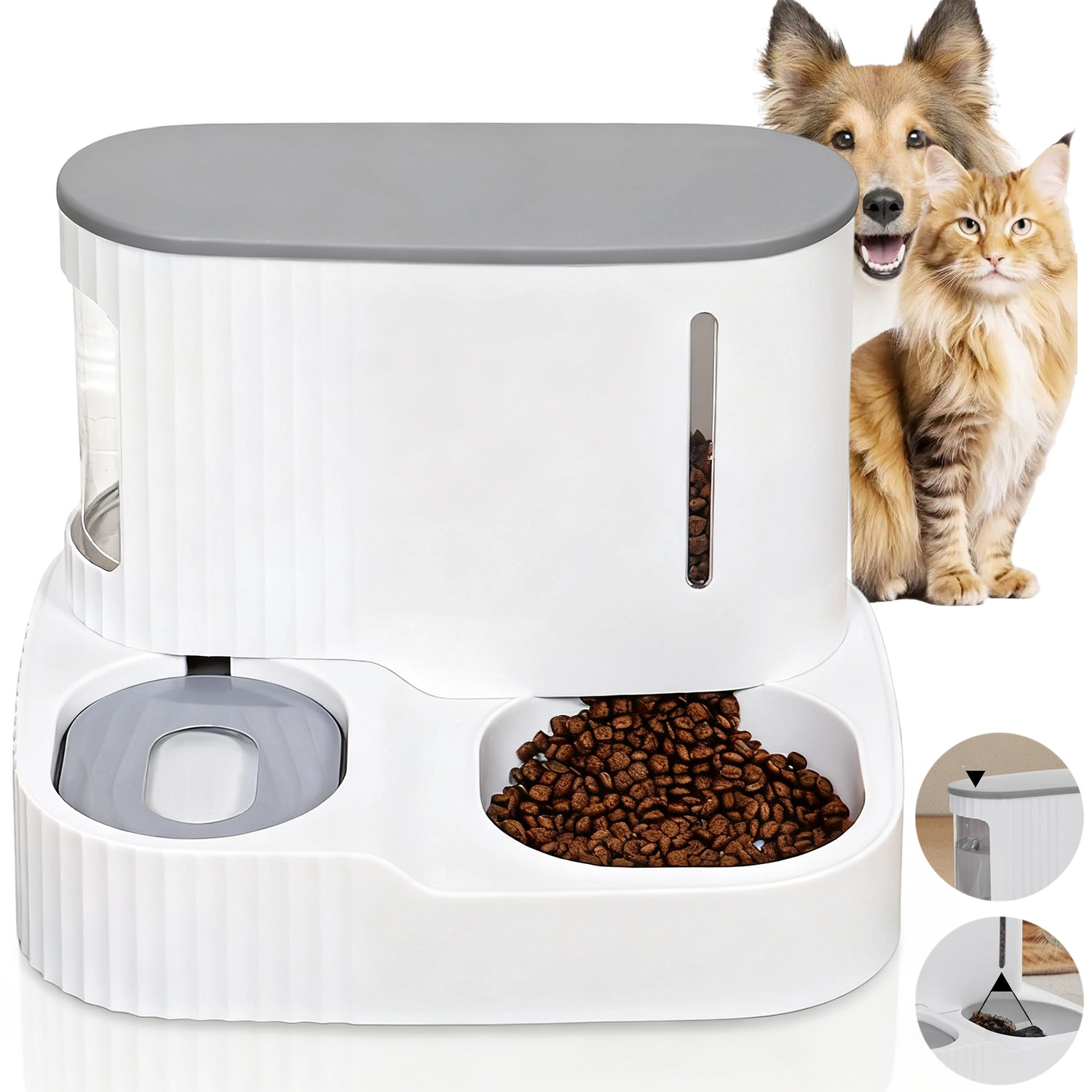 Levně Automatický Inteligentní Dávkovač Krmiva Pro Psa Kočku Velký 3L