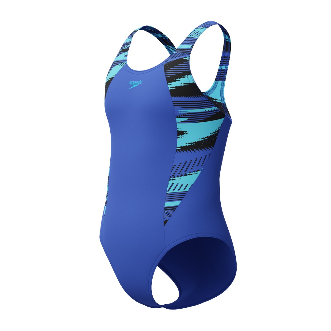 Dívčí plavky Speedo Hyperboom Splice Muscleback, velikost 116
