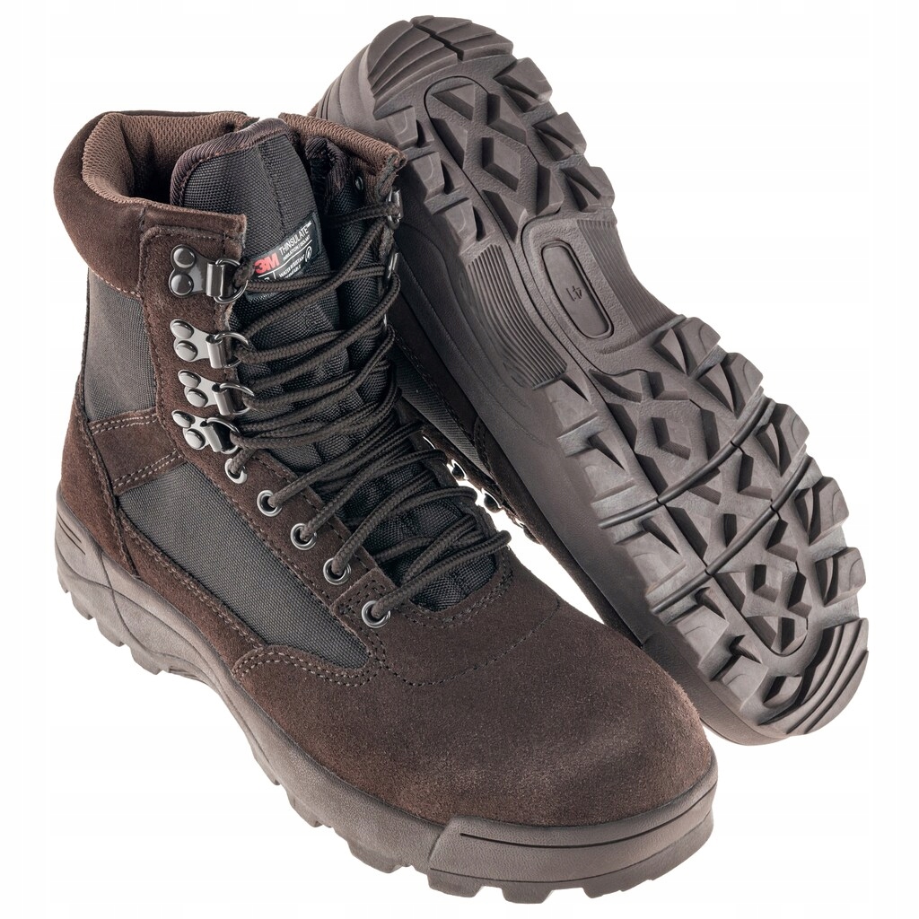 Vojenské taktické boty Brandit Tactical Zipper Boots Brown 46