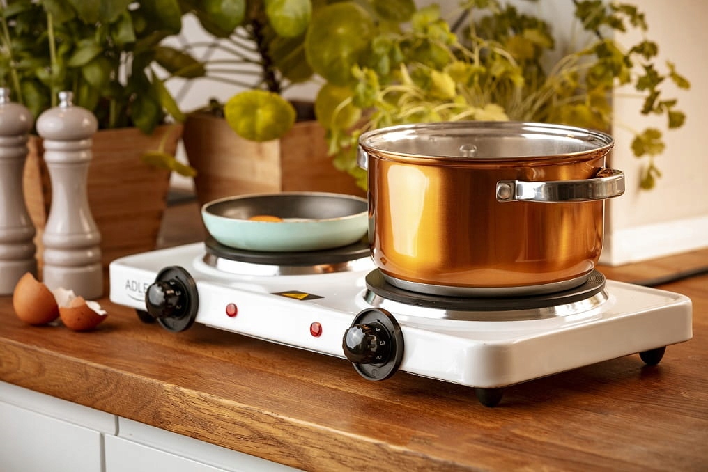 KUCHENKA ELEKTRYCZNA DWUPALNIKOWA 2500W AD6504 Liczba pól grzewczych/palników 2