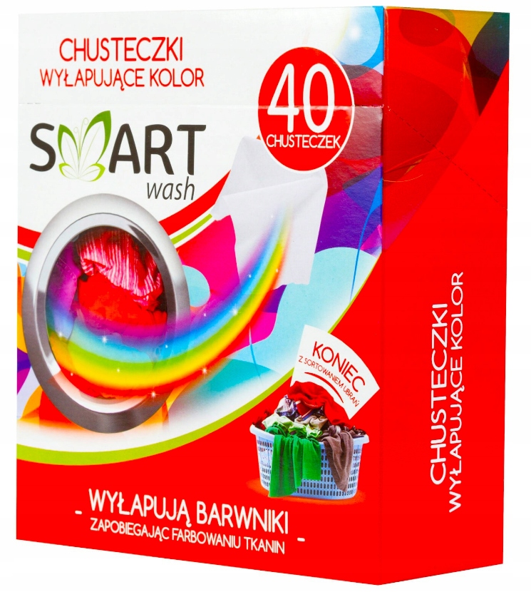 

Smart Chusteczki do prania wyłapujące kolor 40 szt