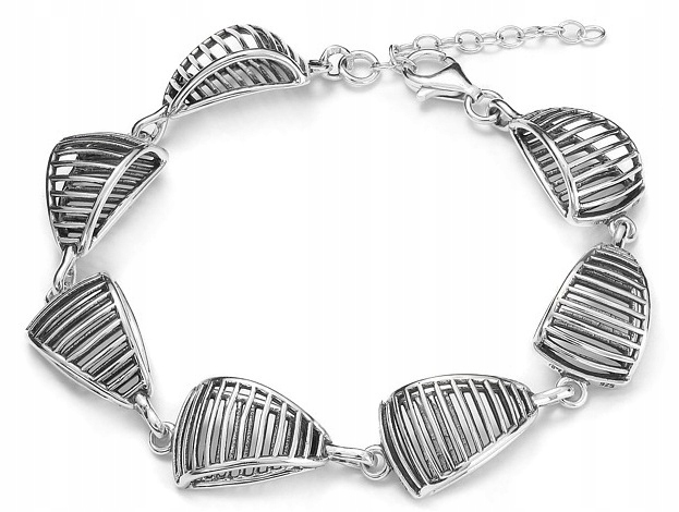 Stříbrný Náramek Samotné Stříbro MAX.21 CM Rhodiovaný