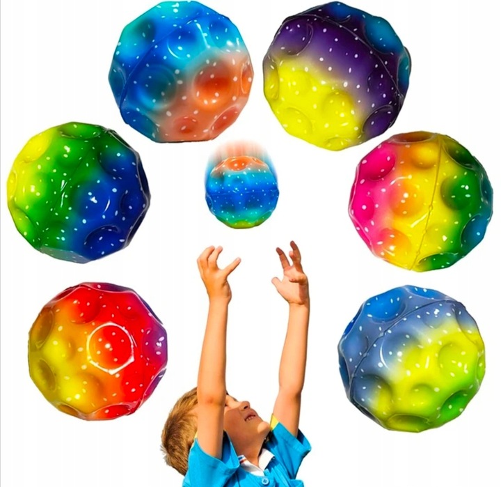 LOPTA JUMP BALL vysoko reflexná skokanská METEOR 62mm - 12 ks Druh Gumový