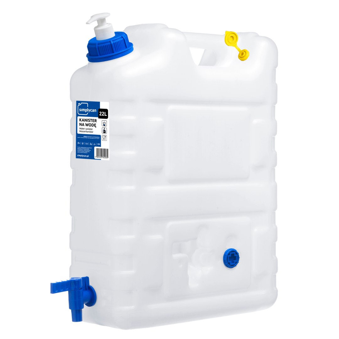 PRZENOŚNA UMYWALKA TURYSTYCZNA POJEMNIK NA WODĘ Z DOZOWNIKIEM 20L