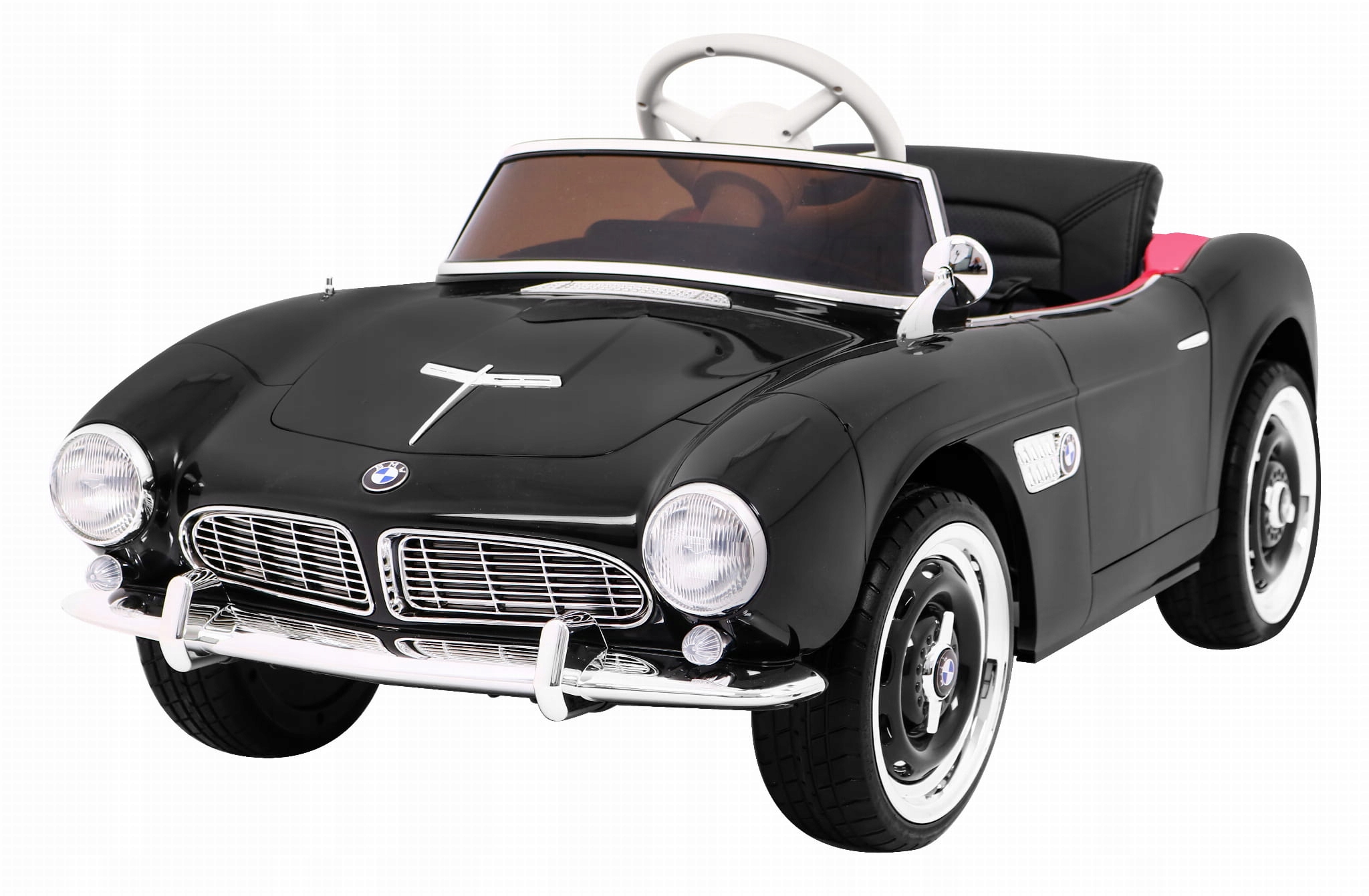 Autko Bmw 507 Retro elektryczne dla dzieci Czarny Roadster 12V/7Ah 2x35W
