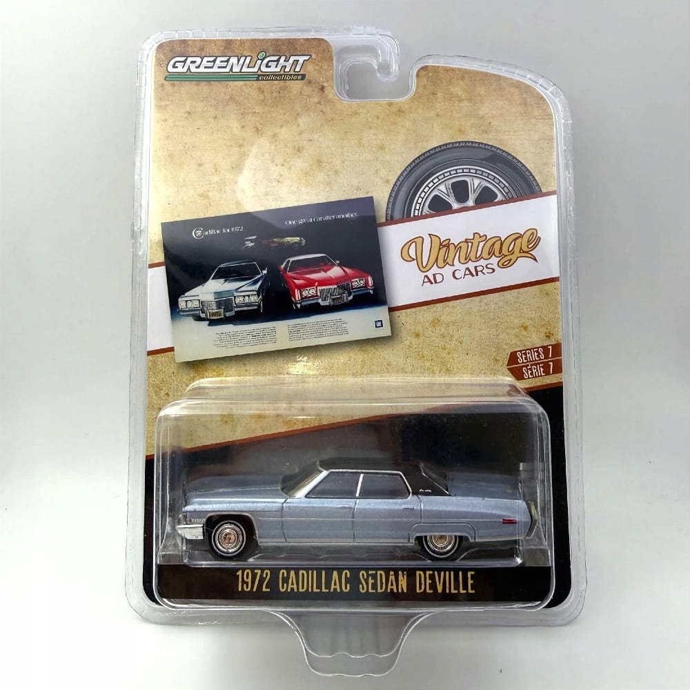Greenlight Cadillac 1972 Sedan Deville 1:64 - Vintage ad Cars