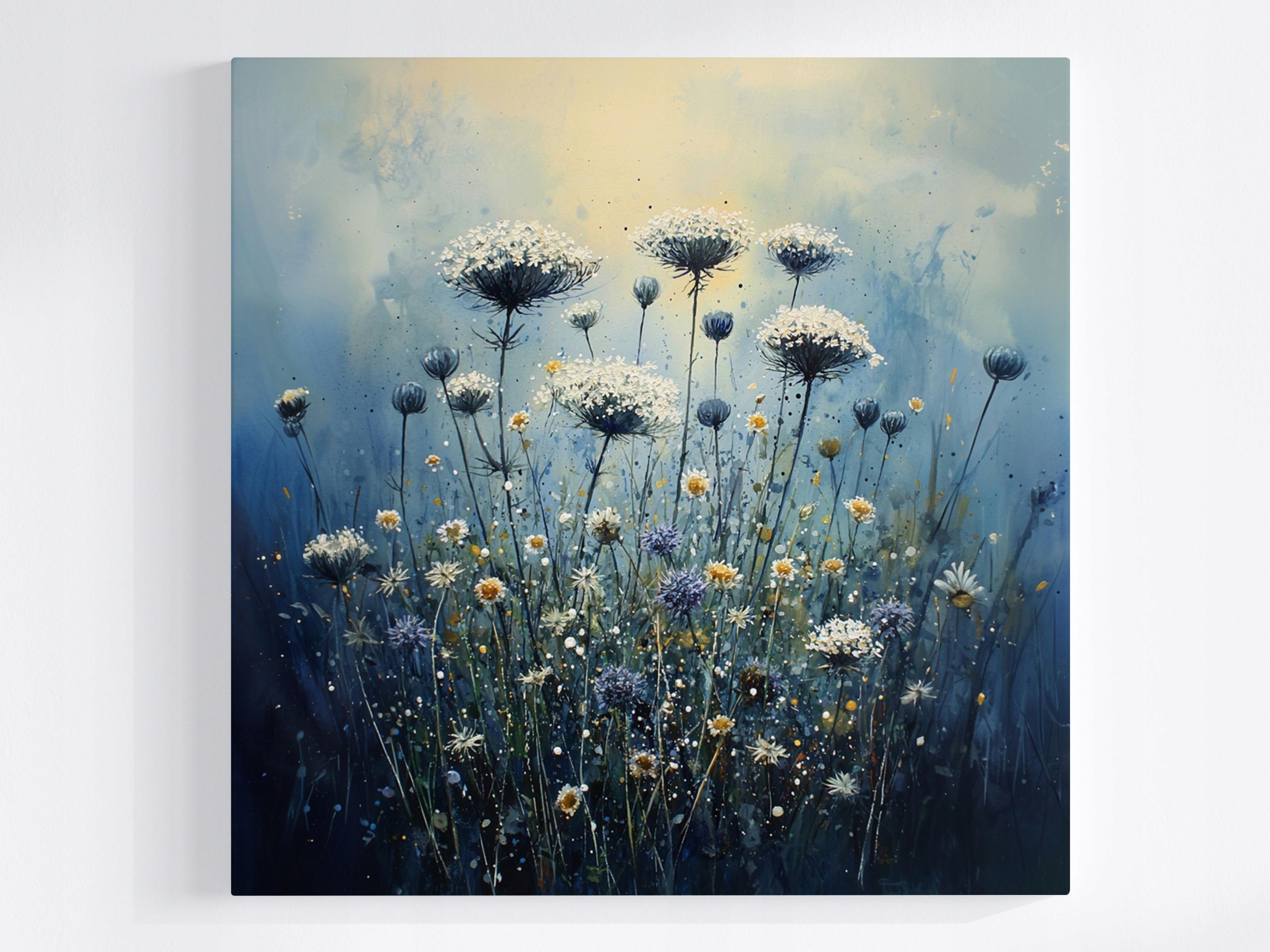 Obraz Na Plátně Canvas Příroda Louka Pole Květy Řebříček 80x80