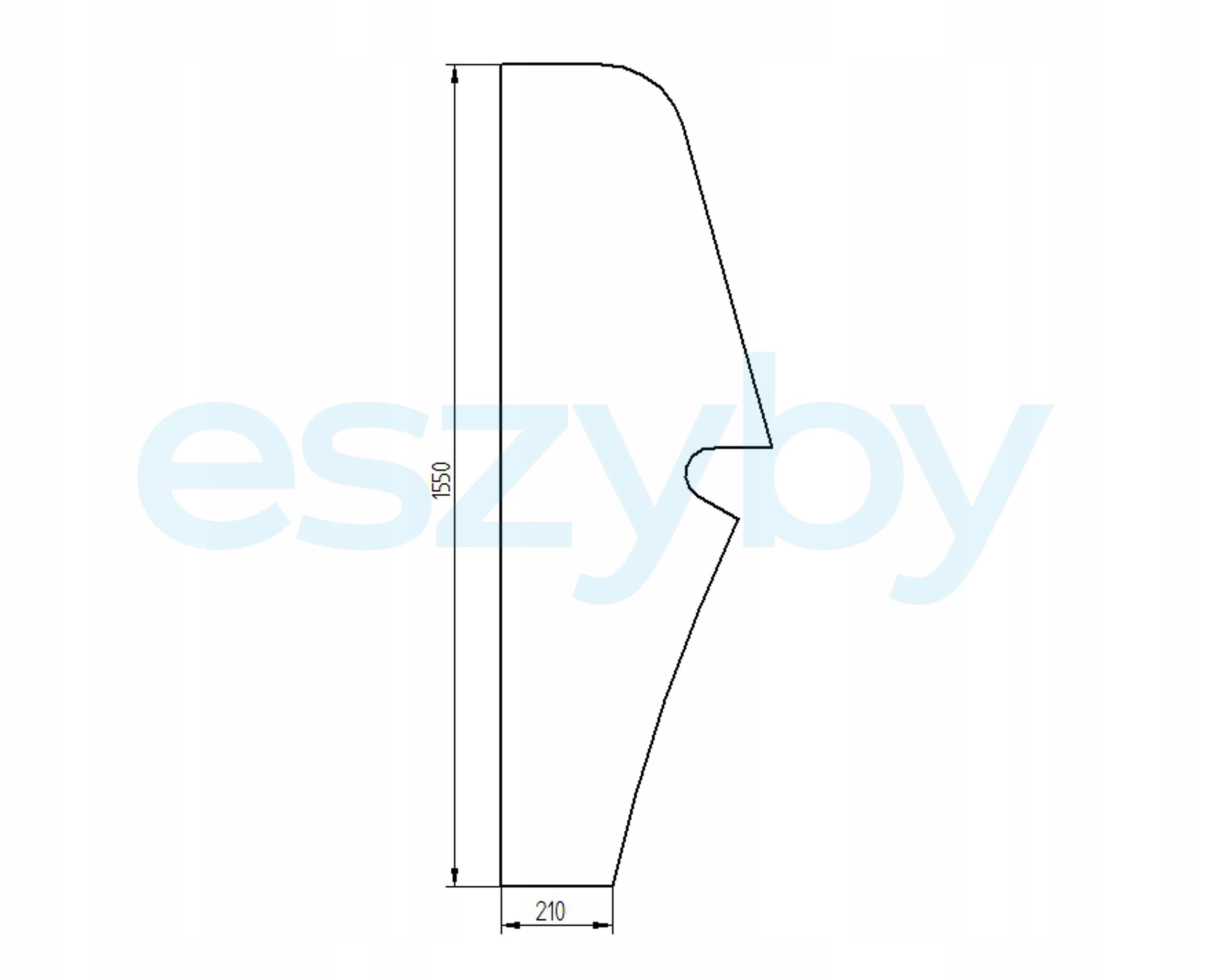 sklo teleskopický nakladač Cat Deutz Jlg boční l