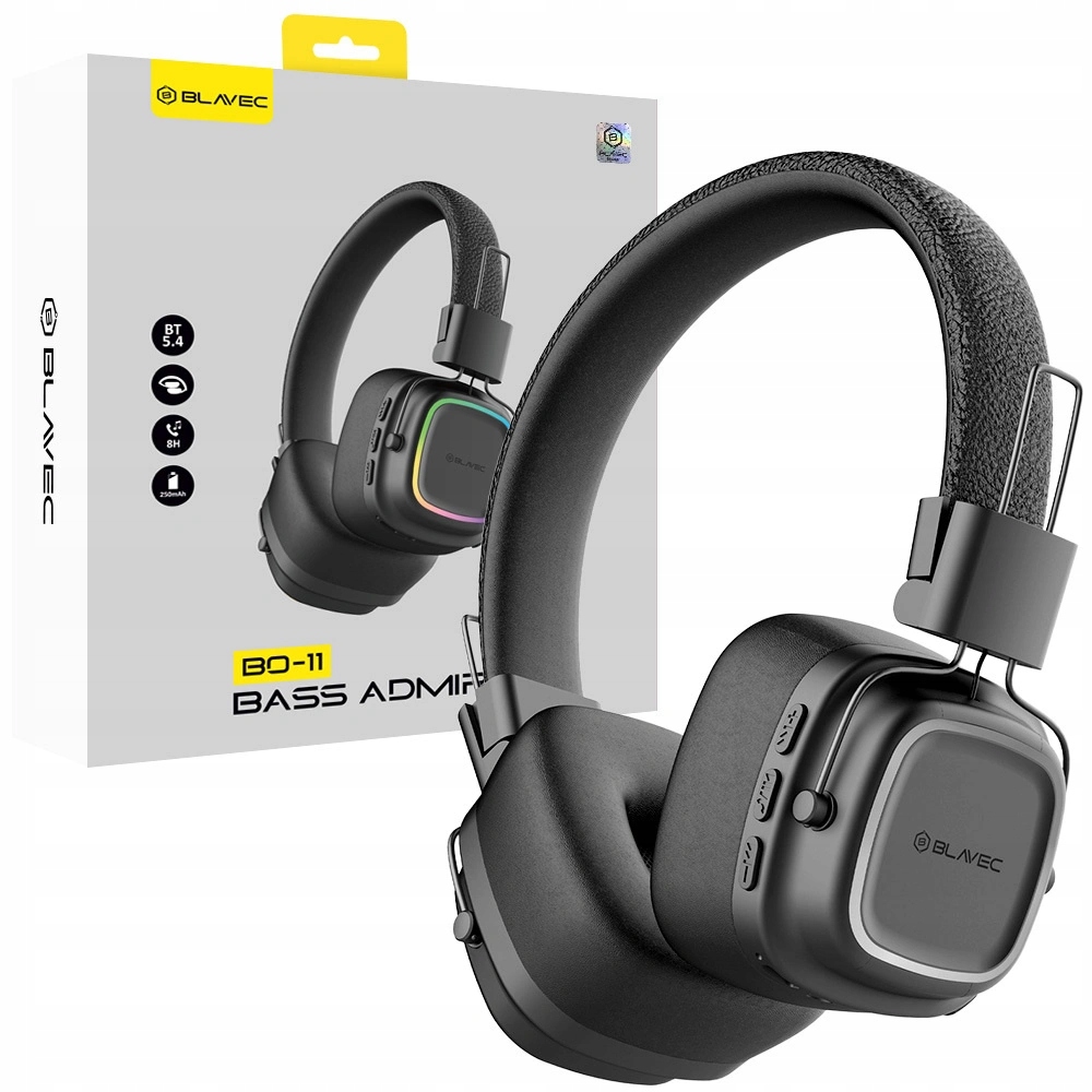 Bezdrátová sluchátka do uší Blavec s mikrofonem Bluetooth 5.4 Usb-c 8 hodin