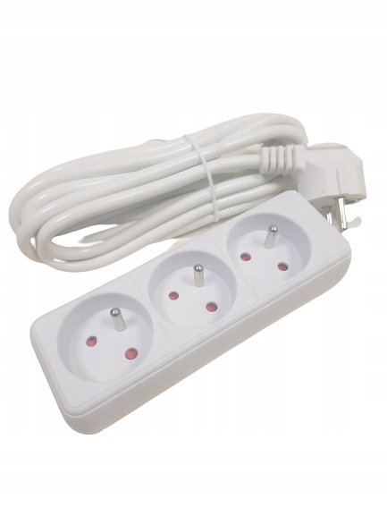 Przedłużacz sieciowy 3 gniazda 1,5m 3x1,5mm gruby Marka inna