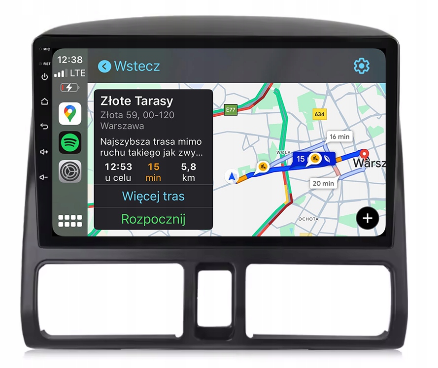 Honda Cr-v 2001-2006 Rádio Navigace Android Carplay Mapy Aplikace