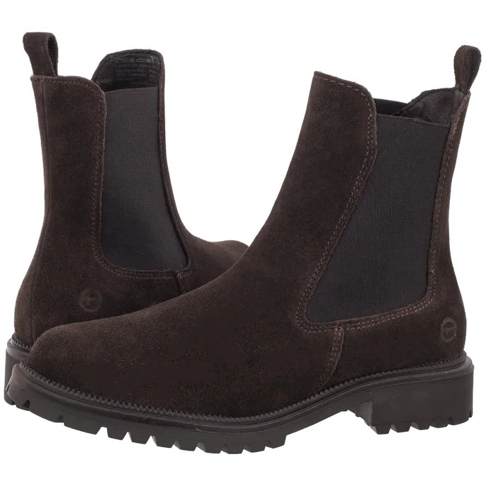 Kožené dámské boty Tamaris Hnědé 1-25427-41 304 Mocca