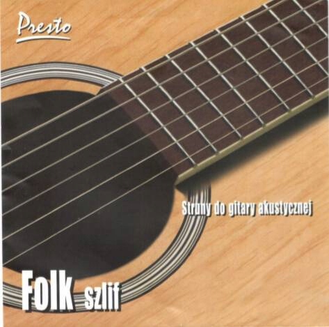 Presto Folk Szlif Metalowe Struny Akustyka Szlifowane Do Gitary Akustycznej