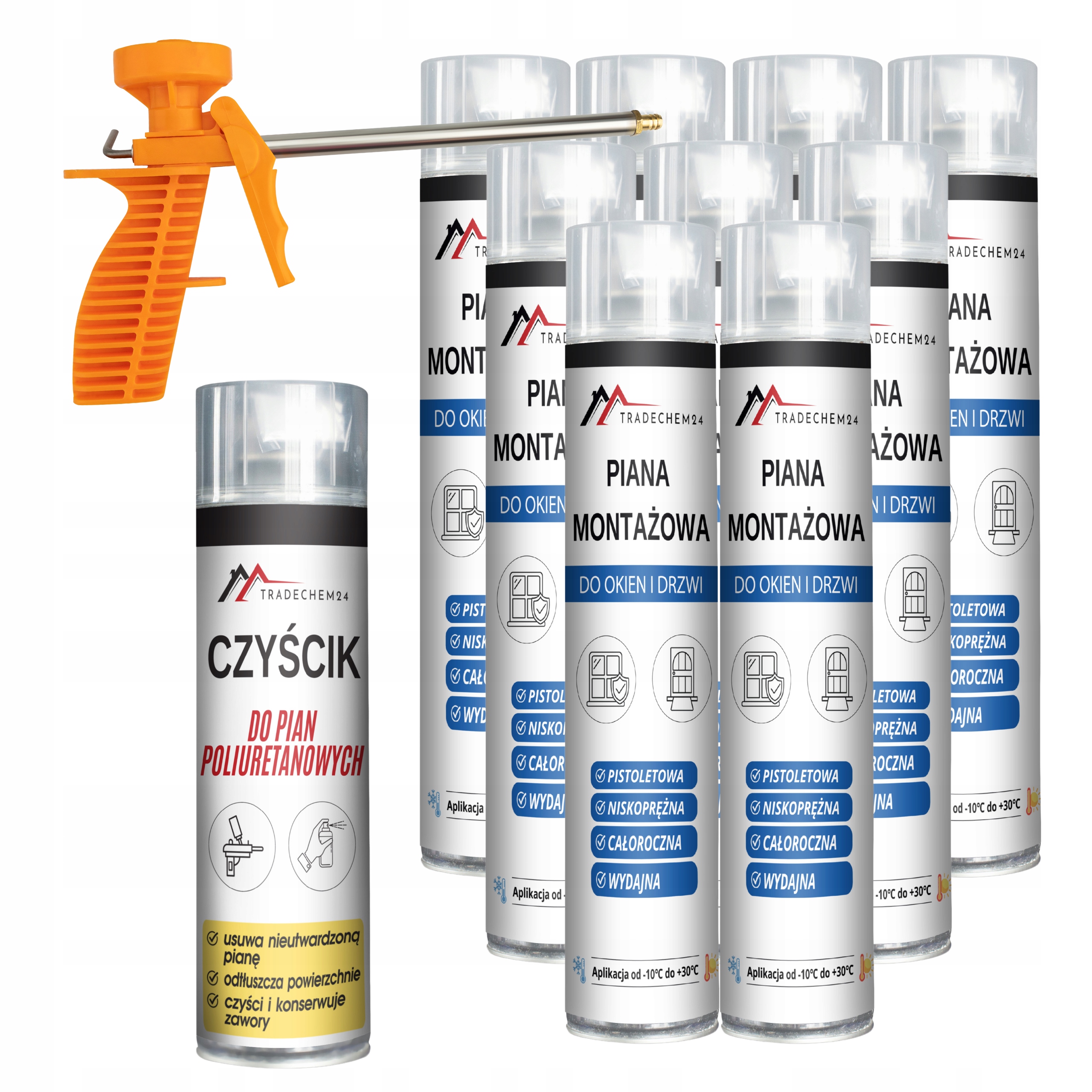 Nízkotlaká Pistolová Pěna S Rychleschnoucím Účinkem Čistič Pistole