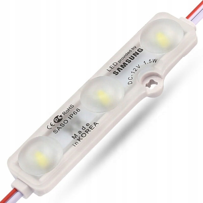 100x Led Modul Samsung 1,5W 12V Neutrální 4500K IP65 SMD5730