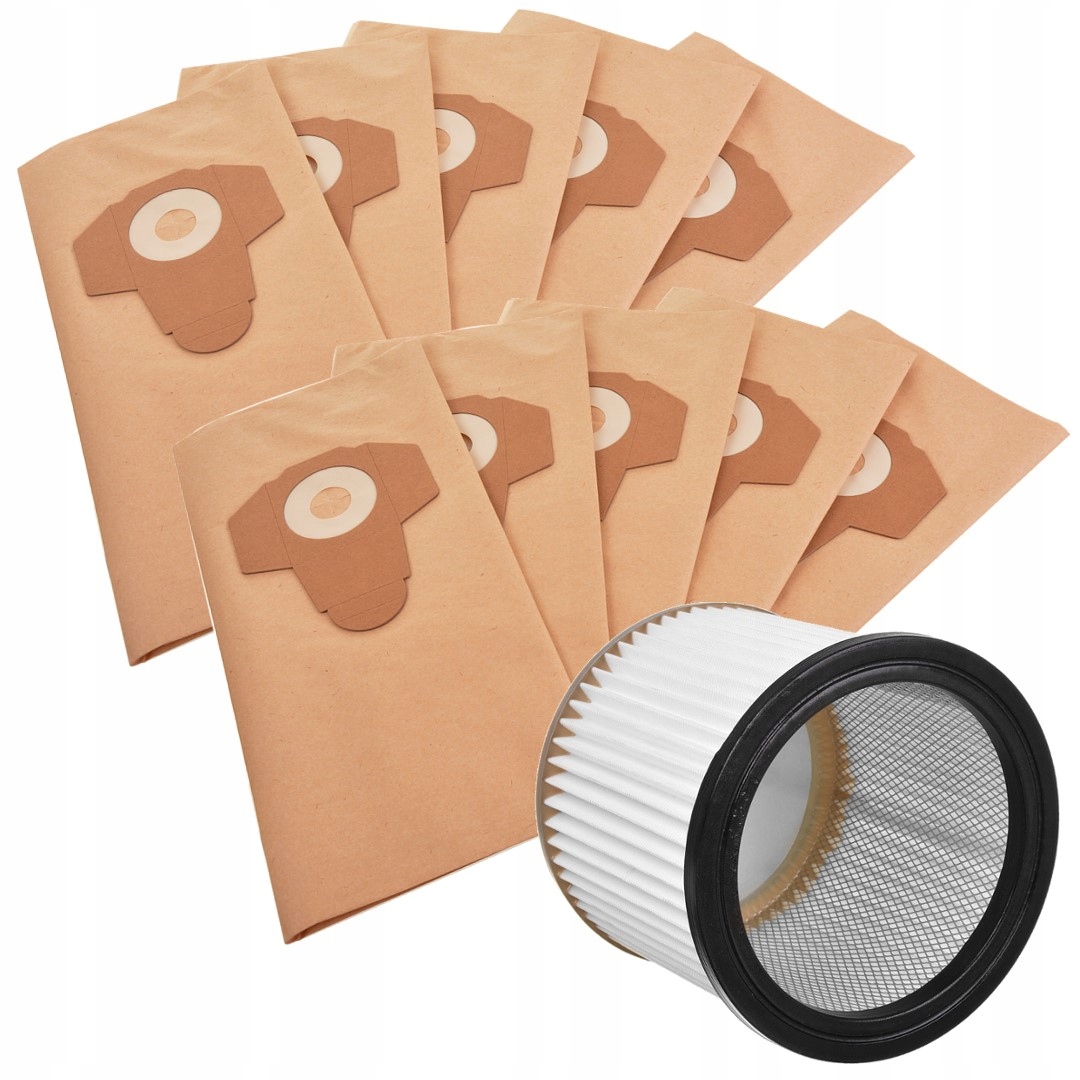 

Worki 10x Filtr do Dexter Power 1500W 20L 30L