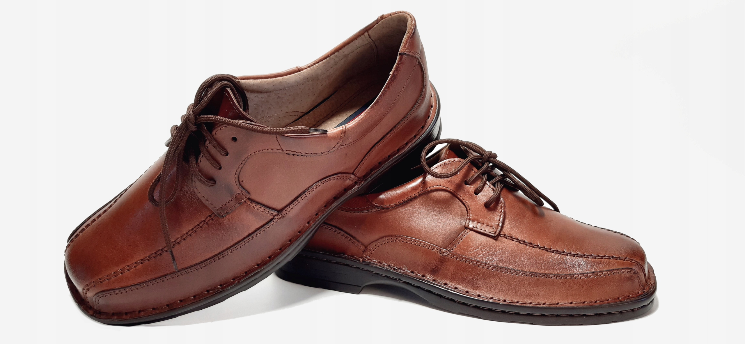 Bukat 166 pánské polobotky Polské hnědé 43 Kůže