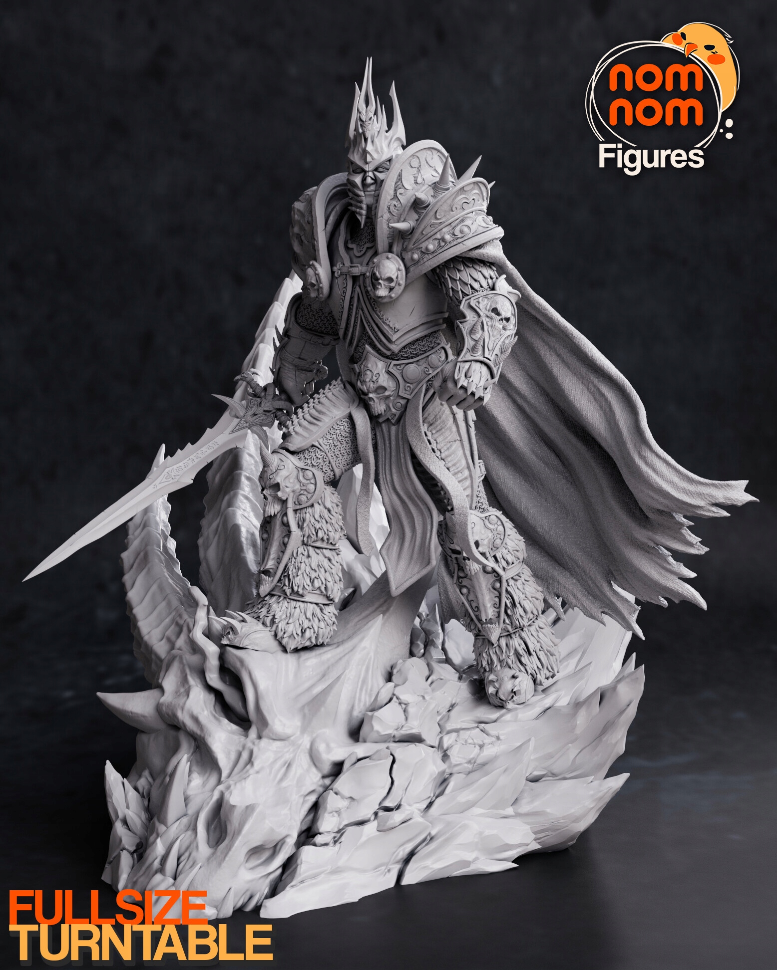 Figurka Arthas World of Warcraft Miniatura NomNom Figures 3D tisk