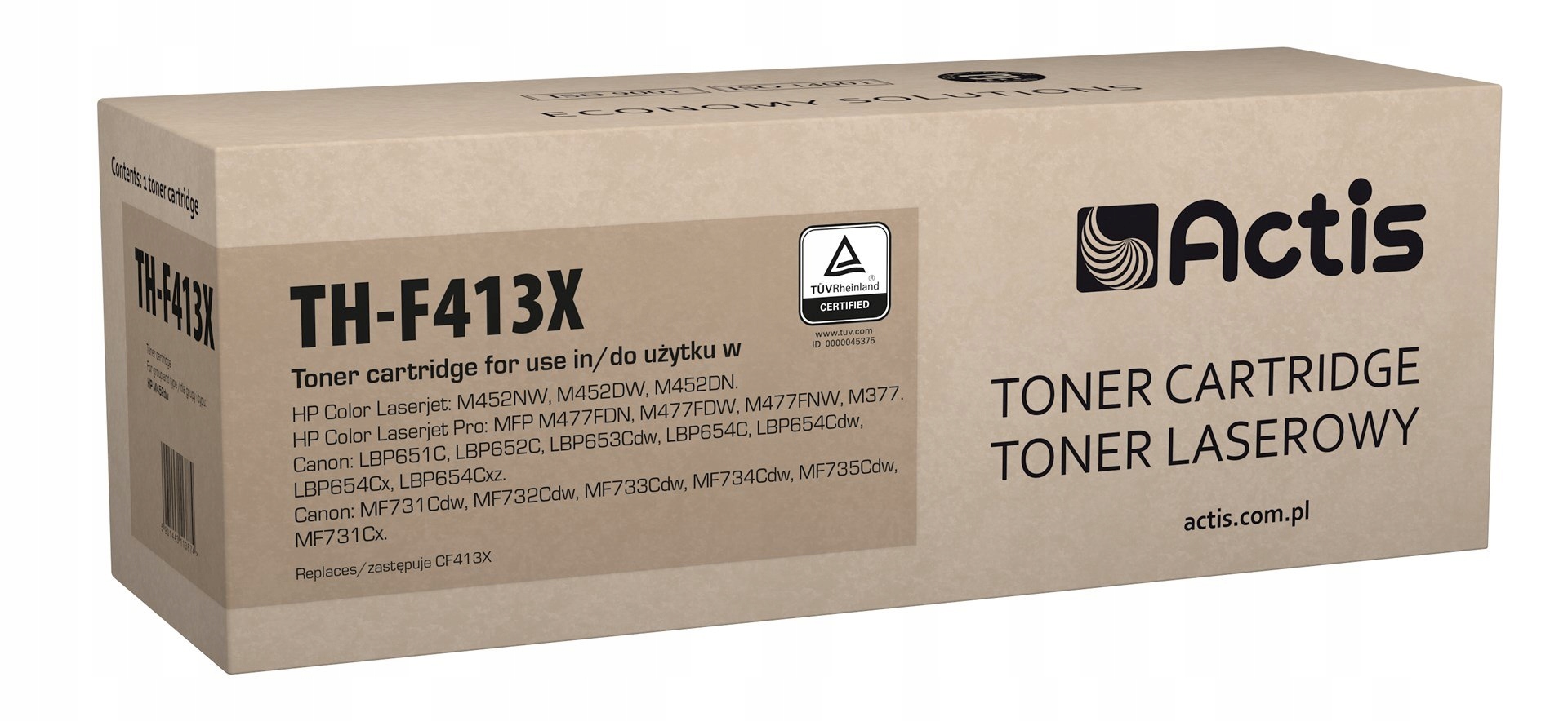 Actis TH-F413X Toner (zamiennik Hp 410X CF413X; Standard; 5000 stron; czerw