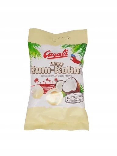 Levně 5 x Čokoládové Bonbóny rum-kokos bílá čokoláda 100 g Casali