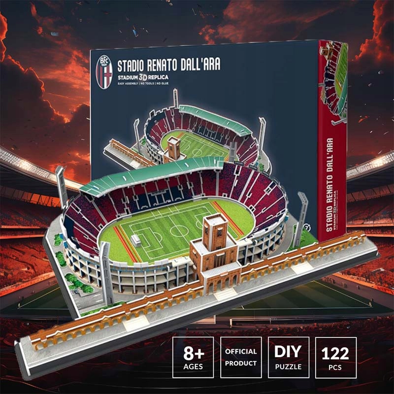 Stadion Piłkarski Bologna Fc Weareone Renato dall'Ara 122 el. Model Klubowy