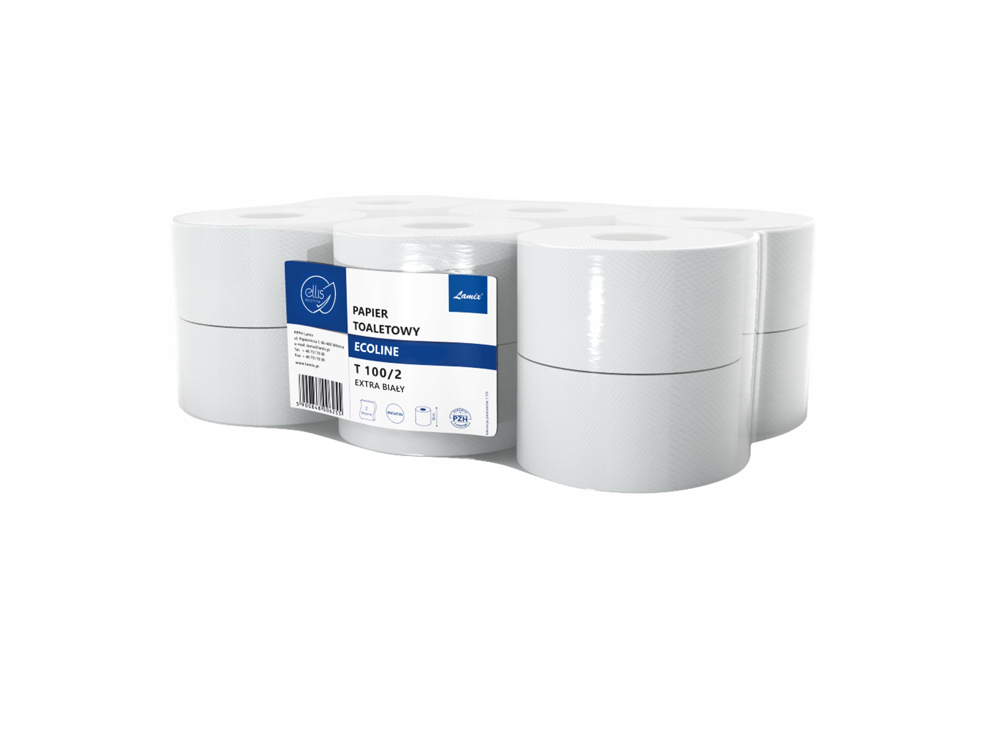 

Papier Toalet. Jumbo Makulatura 100/2 ( 12SZT )