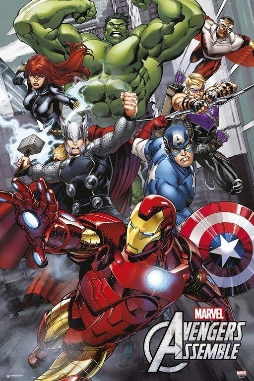 

Marvel Avengers Iron Man Hulk Plakat 61x91,5 cm