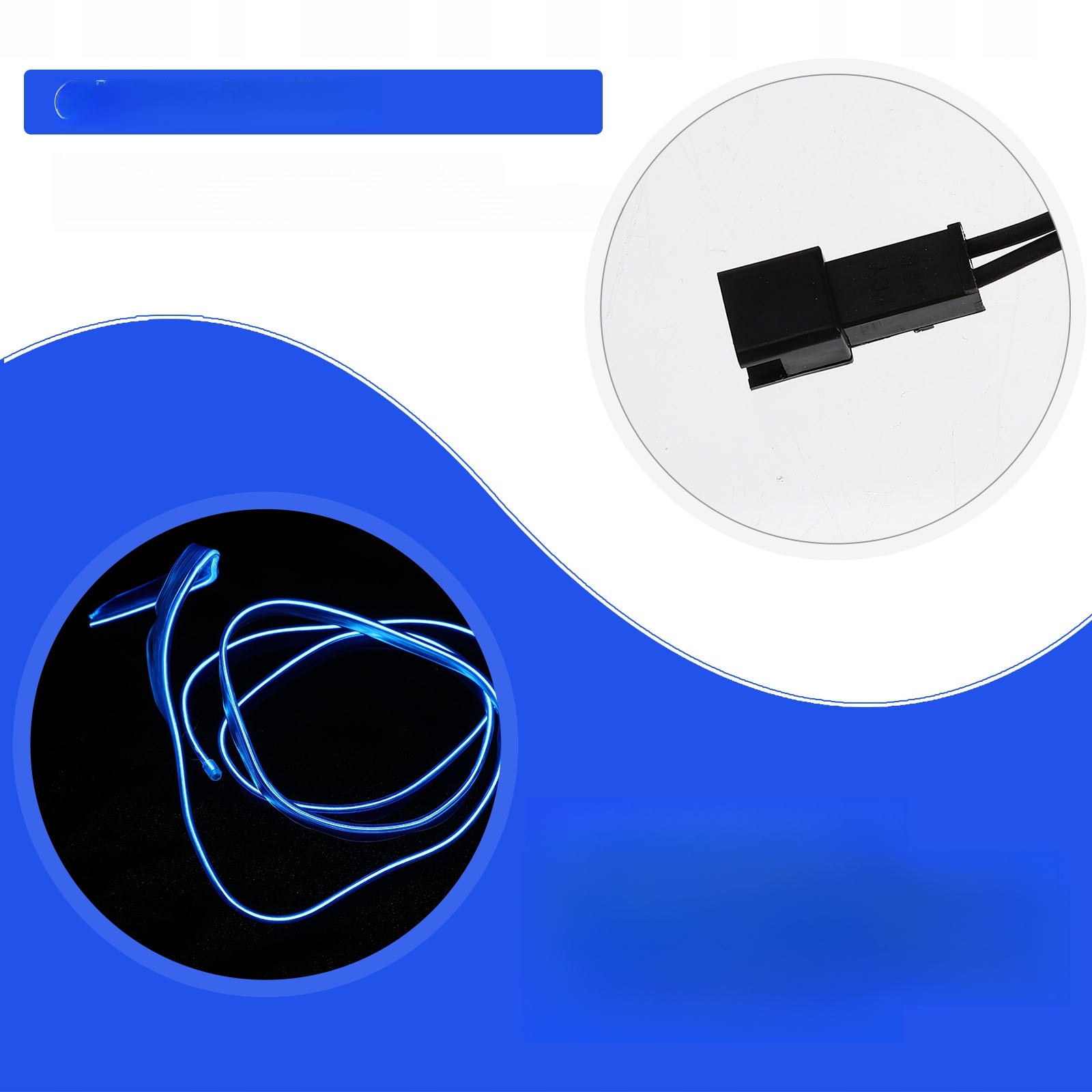 BAR NEONOWE ŚWIATŁO LED EL WIRE DESIGN SAMOCHÓD DIY Producent części Inny