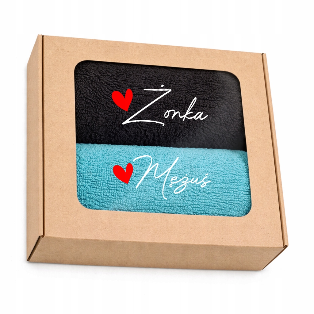 Sada ručníků 50x100 Výšivka na Svatba Výročí Dárek Manželka Muži Czar+ Turks