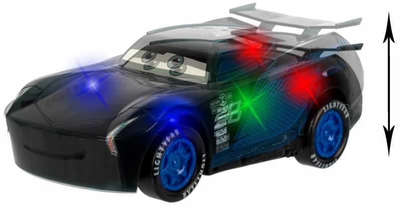 AUTO Z OCZAMI SKACZĄCE LED ODBIJAJĄCE SIĘ OD ŚCIAN Kolor dominujący wielokolorowy