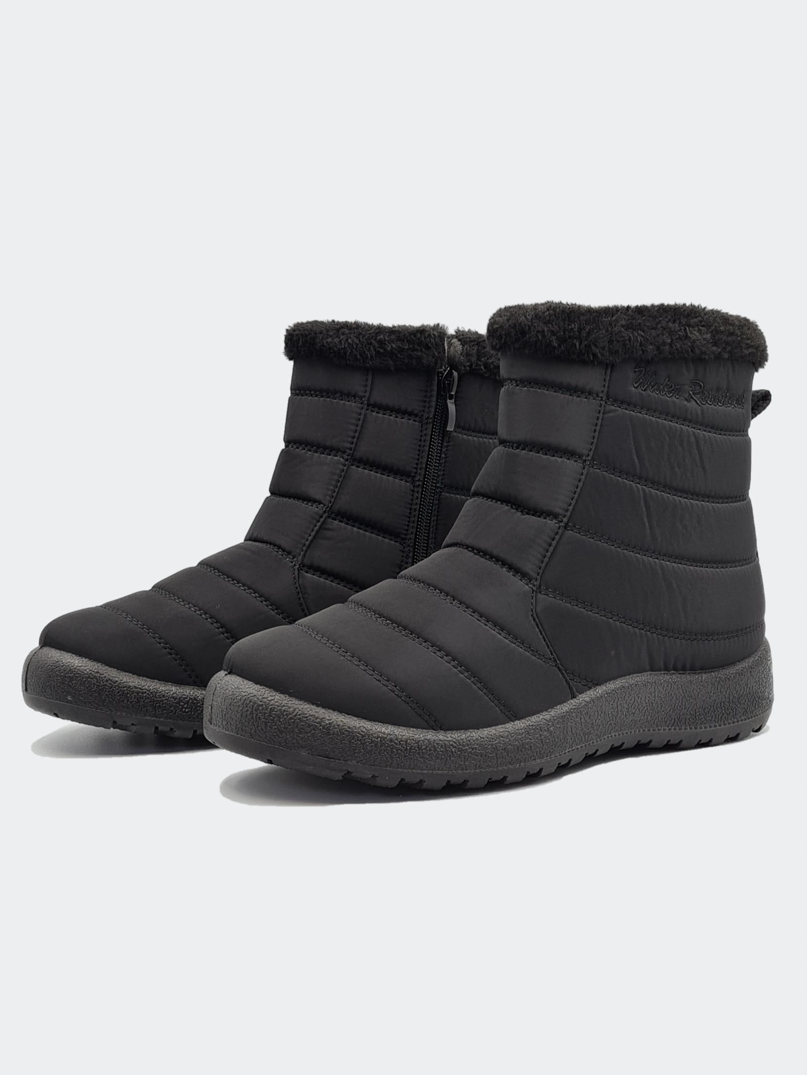 Śniegowce Damskie Wodoodporne Ocieplane Czarne 38 Kolor czarny