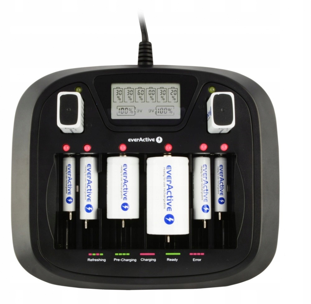 Univerzální nabíječka everActive NC-900U Ni-MH Usb