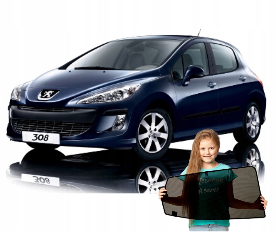 Záclony Rolety Kryty Dedikované na magnety pro Peugeot 308 I 1 Hatchback