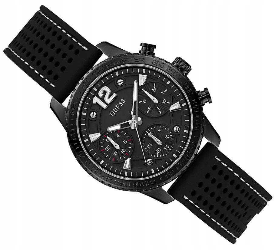 Dámské Klasické Černé Hodinky Guess Marina W1025L3 Multidata