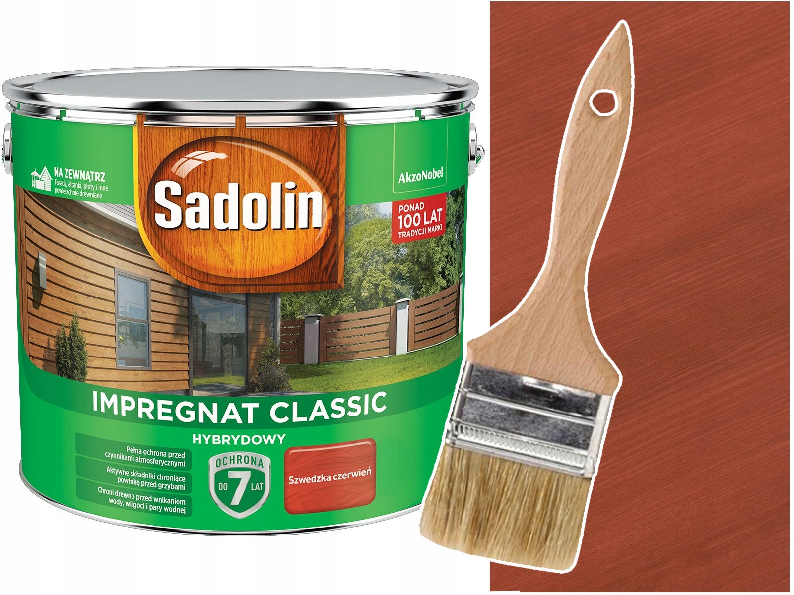 

Sadolin Classic Hybrydowy Szwedzka Czerwień 4,5L